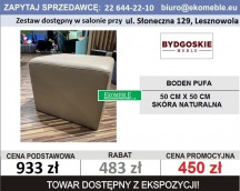 Bydgoskie Meble - Hocker Boden , skóra naturalna